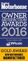 Bailey strikes gold again in the Practical Motorhome Magazine Customer Satisfaction Survey